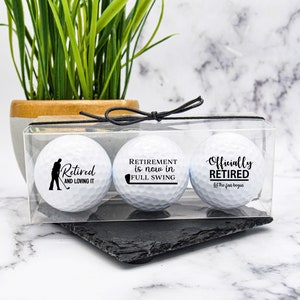 Retirement Golf Ball, Retirement Gift For Men, Custom Golf Balls, Retiree Gift, Retirement Party, Golf Gift, Gift For Dad, Fathers Day Golf