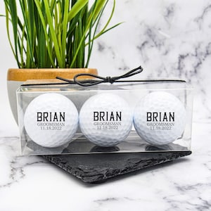 Golf Gift, Golf Ball Groomsman, Custom Golf Balls, Groomsmen Gift, Groomsmen Proposal, Gift For Golfer, Wedding Party Golf, Face Golf Ball