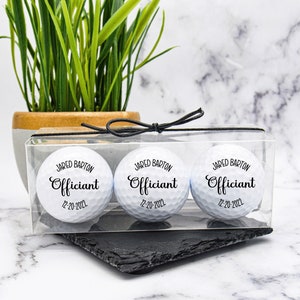 Officiant Gift, Custom Golf Ball, Gift For Officiant, Pastor Gift, Officiant Proposal, Ordained Minister, Wedding Party, Golf Ball Proposal