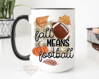 Fall Football Coffee Mug | Pumpkin Spice, Thanksgiving Gift