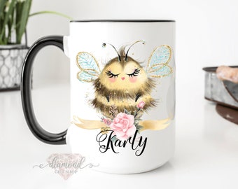 Personalized Bee Coffee Mug | Honeybee Lover Gift