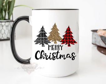 Christmas Mugs | Merry Christmas Mug | Christmas Tree Mug | Holiday Mug | Christmas Gift | Hot Chocolate Mug | Christmas Decor | DS004