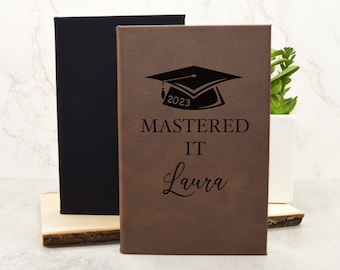 Graduation Gifts, Mastered It Gift, Graduation Journal, Graduation Notebook, Masters Degree Gift, Mastered it Graduation Gift, Class of 2023