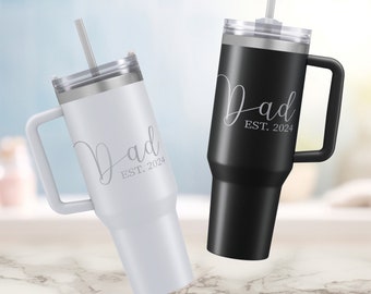 Dad Tumbler, New Dad Gift, Dad Announcement, Dad Gift From Daughter, Dad Gift From Son, Dad Cup, Engraved Tumbler, Gifts for New Parents