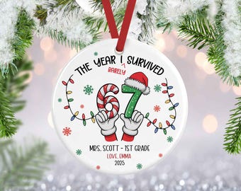 67 Teacher Ornament, Teacher Appreciation, Funny Teacher Christmas Gift, Custom Teacher Ornament, 67 Slang Gift, Gift for Teacher, Six Seven