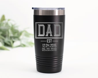 Dad Est Tumbler, Dad Established, New Dad Gift, Dad Announcement, Gift For New Dad, Dad To Be, Gift For Dad, Father Gift, Fathers Day Gift