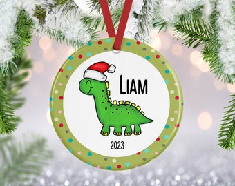 Dinosaur Ornament | Baby Dino Ornament | Dinosaur Gift | First Christmas Ornament | Baby Ornament | Christmas Ornament | Custom Ornament |