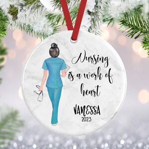 Nurse Ornament, New Nurse Gift, Nurse Christmas Ornament, Graduation Ornament,  RN Gift, BSN Gift, Graduation Gift, Nursing Graduation Gift