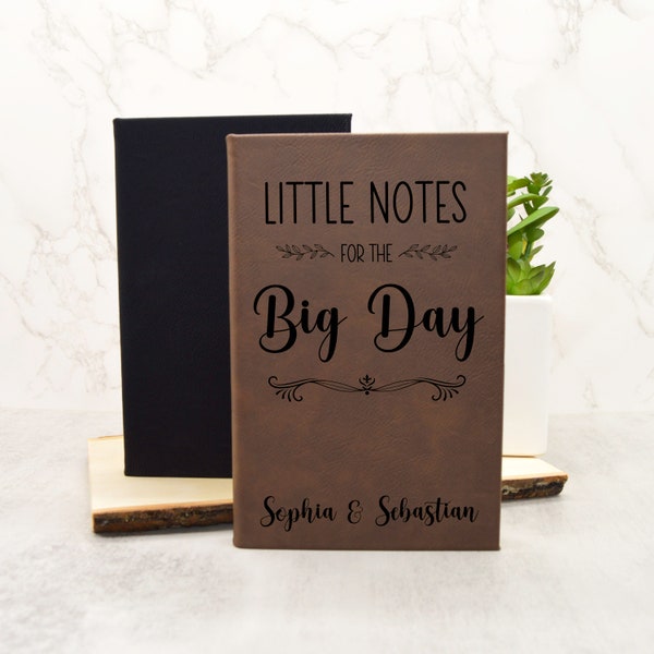 Little Notes For The Big Day, Wedding Notebook, Wedding Journal, Wedding Notes, Wedding Ideas, Engagement Gift, Wedding Planning, Bride Gift