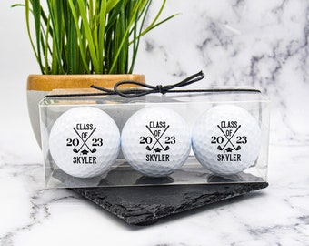 Graduation Gift, Custom Golf Balls, Graduation Golf Favors, Collage Graduation, Graduation Present, Senior Graduation Gift, Golf Gift, Grad