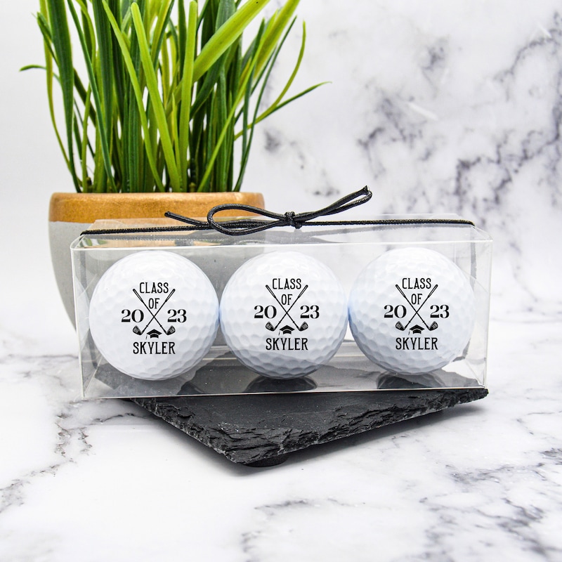 Graduation Gift, Custom Golf Balls, Graduation Golf Favors, Collage Graduation, Graduation Present, Senior Graduation Gift, Golf Gift