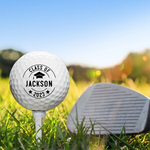 Graduation Gift, Custom Golf Balls, Collage Graduation, Graduation Golf Favors, Senior Graduation Gift, Graduation Present, Golf Gift, Grad image 5