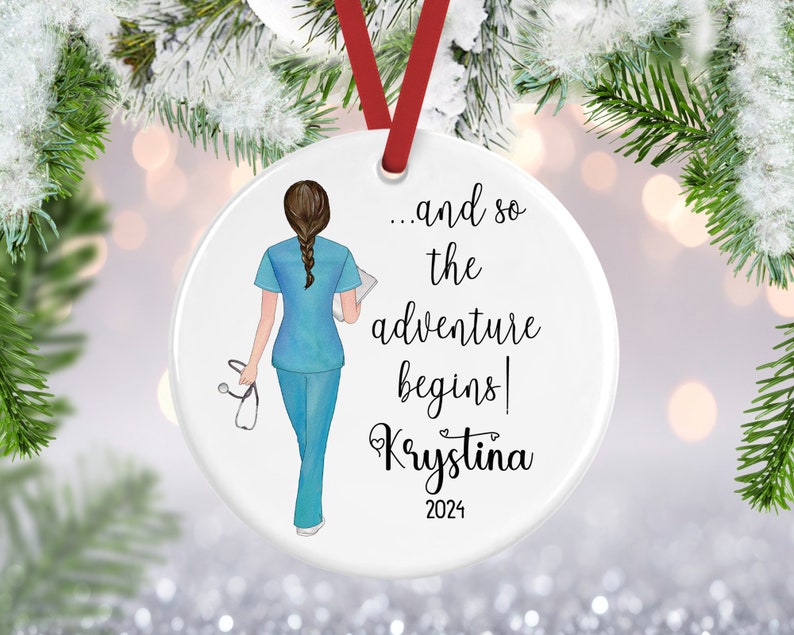 Nurse Ornament, New Nurse Gift, Nurse Christmas Ornament, Graduation Ornament, Graduation Gift, RN Gift, BSN Gift, Nursing Graduation Gift