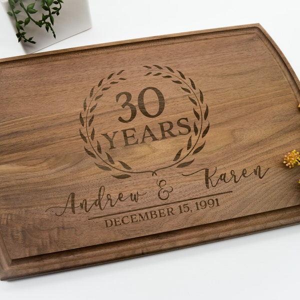 Anniversary Cutting Board, Anniversary Gift, Personalized Cutting Board, Custom Cutting Board, Couple Cutting Board, Housewarming Gift