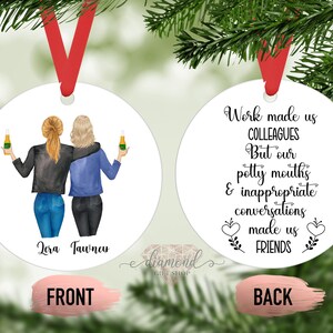 Best Friend Ornament, Personalized Gifts, Christmas Gift, Best Friend Gift, Ornament for Friend, Custom Ornament, Christmas Ornament, BFF