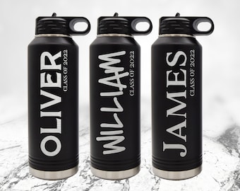 Graduation Water Bottle, Graduation Gift For Him, Graduation Tumbler, Custom Water Bottle, Graduation Gift, Graduation Party, Senior Tumbler