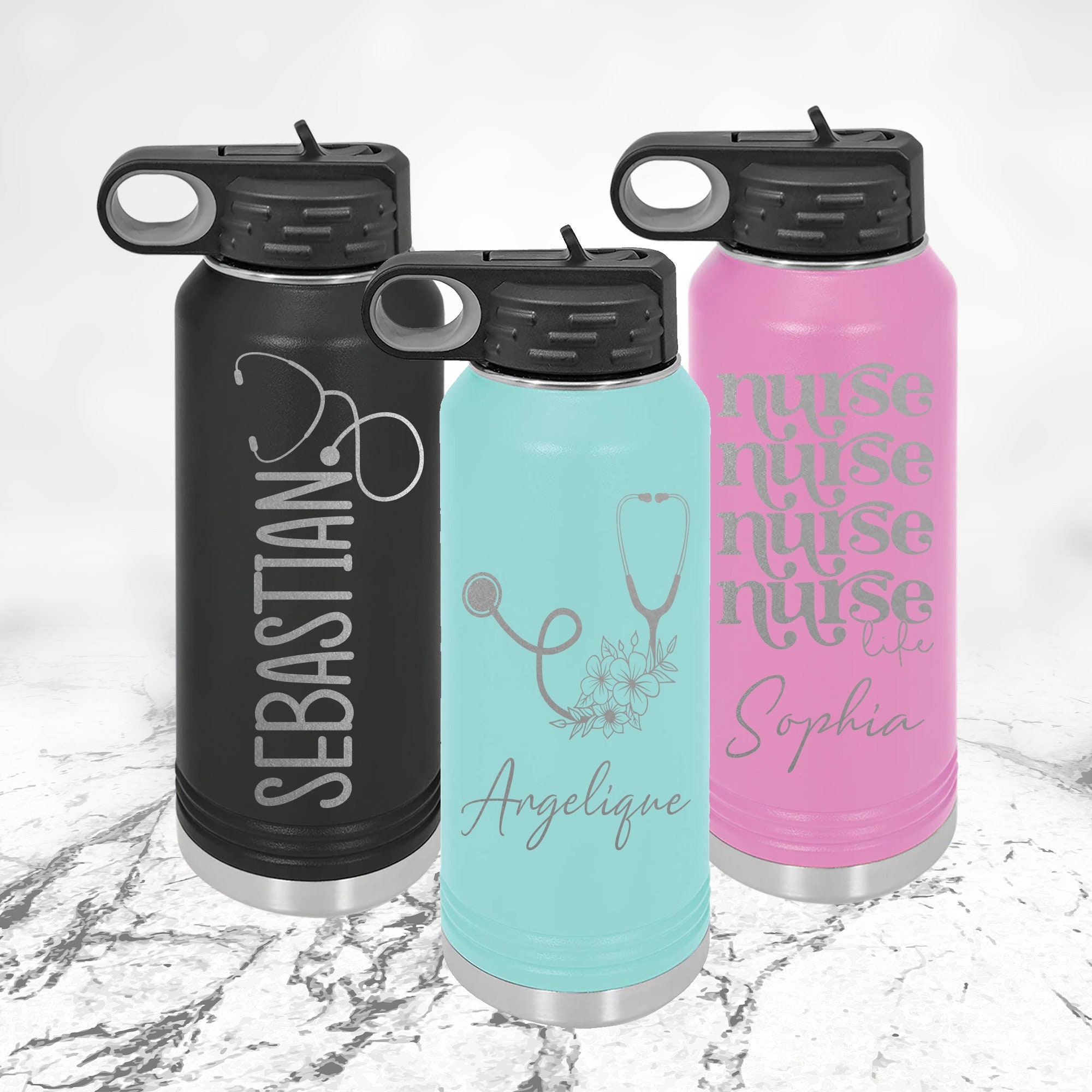 Custom Nurse Water Bottle, Doctor Gift, Nursing Student Gift, Nurse  Tumbler, Nurse Assistant, Gift for Nurse, Nurse Appreciation, RN Gift 