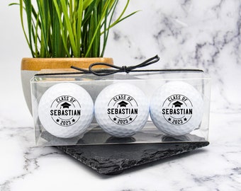 Graduation Gift, Custom Golf Balls, Collage Graduation, Graduation Golf Favors, Senior Graduation Gift, Graduation Present, Golf Gift, Grad