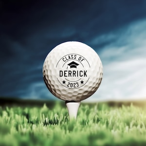 Graduation Gift, Custom Golf Balls, Collage Graduation, Graduation Golf Favors, Senior Graduation Gift, Graduation Present, Golf Gift, Grad image 3