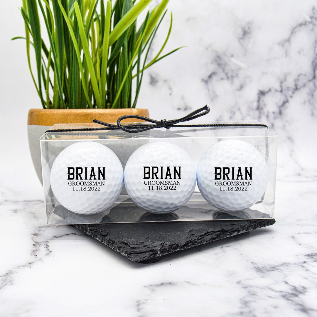 Golf Gift, Golf Ball Groomsman, Custom Golf Balls, Groomsmen Gift