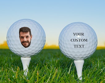 Personalized Golf Balls, Custom Golf Balls, Face Golf Ball, Logo Golf Ball, Golf Gift, Gift For Dad, Groomsmen Golf Gift, Fathers Day Golf