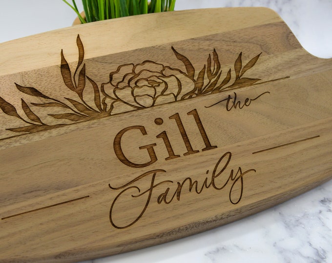 Personalized Cutting Board, Housewarming Gift, Charcuterie Board, Self Gift, Gift for Mom, Christmas Gift, Wedding Gift,Custom Cutting Board