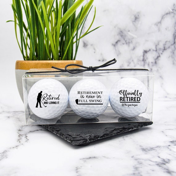 Retirement Golf Ball, Retirement Gift For Men, Custom Golf Balls, Retiree Gift, Retirement Party, Golf Gift, Gift For Dad, Fathers Day Golf
