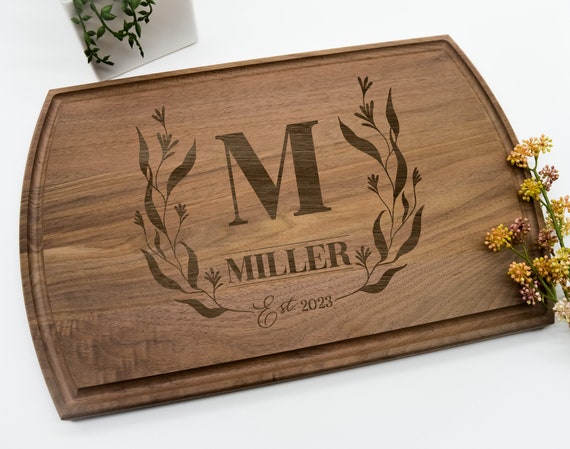 Celebration Collection - Engraved Cutting Board & Decor Gift Box