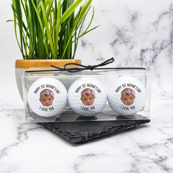 Custom Golf Balls, Dad Golf Ball, First Fathers Day Golf Balls, Fathers Day Gifts, Best Dad By Par, New Dad Gift, Golf Gift, Gift for Father