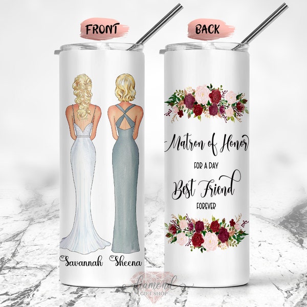 Matron Of Honor Gift, Matron Of Honor Tumbler, Will You Be My Matron Of Honor, Matron Of Honor Proposal, Maid Of Honor Gift, Bridesmaid Gift