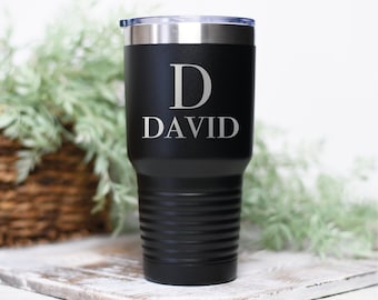 Personalized Tumbler, Monogram Tumbler, Insulated Tumbler, Custom Travel Tumbler, Custom Tumbler, Laser Engraved Tumbler, To Go Coffee Mug