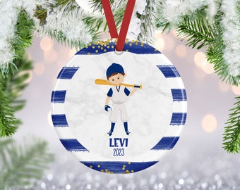 Baseball Ornament, Baseball Gift, Baseball Christmas Ornament, Christmas Ornament, Baseball Player Gift, Kids Ornament, Sports Ornament