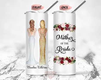 Mother Of The Bride Tumbler, Mother Of The Bride Gift, Wedding Gift For Mother, Bridal Shower Gift, Wedding Tumbler, Mother In Law Gift