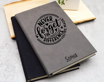 Personalized Encouragement Journal, Inspirational Notebook Custom Name, Get Well Gift, Cancer Support Journal, Uplifting Gift for Her Him