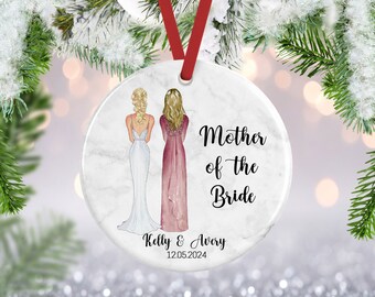 Mother of the Bride Ornament, Mother Of The Bride Gift, Wedding Gift For Mother, Wedding Ornament, Mother In Law Gift, Mother of the Groom