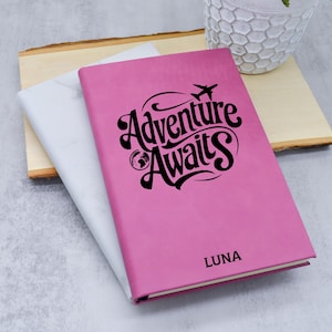 Adventure Journal, Travel Journal, Adventure Awaits Journal, Traveling Journal, Camping Journal, Travel Notebook,Custom Journal,Trip Planner