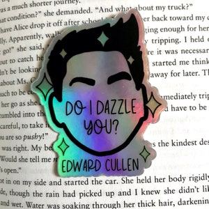 Edward Cullen inspiriert twilight holografische Wasserflasche Aufkleber | Journal Aufkleber | Laptop Aufkleber | Gönnen Sie sich Aufkleber | Auto Aufkleber