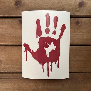 Handprint Vinyl Decal | Horror Decals | Scary Stickers