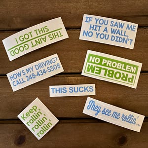 Robot Vacuum Bumper Stickers | Cleaning Humor | Witty Decal | Quirky Decor