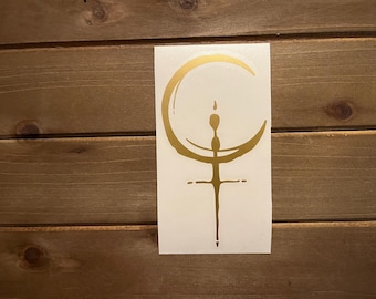 Lilith Symbol Vinyl Decal – Occult, Witchcraft, Feminine Power Sticker