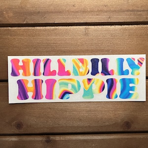 Hillbilly Hippie Vinyl Decal