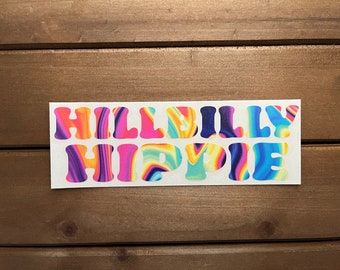 Hillbilly Hippie Vinyl Decal