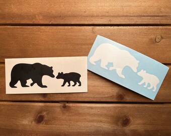 Bear and Cub Sticker