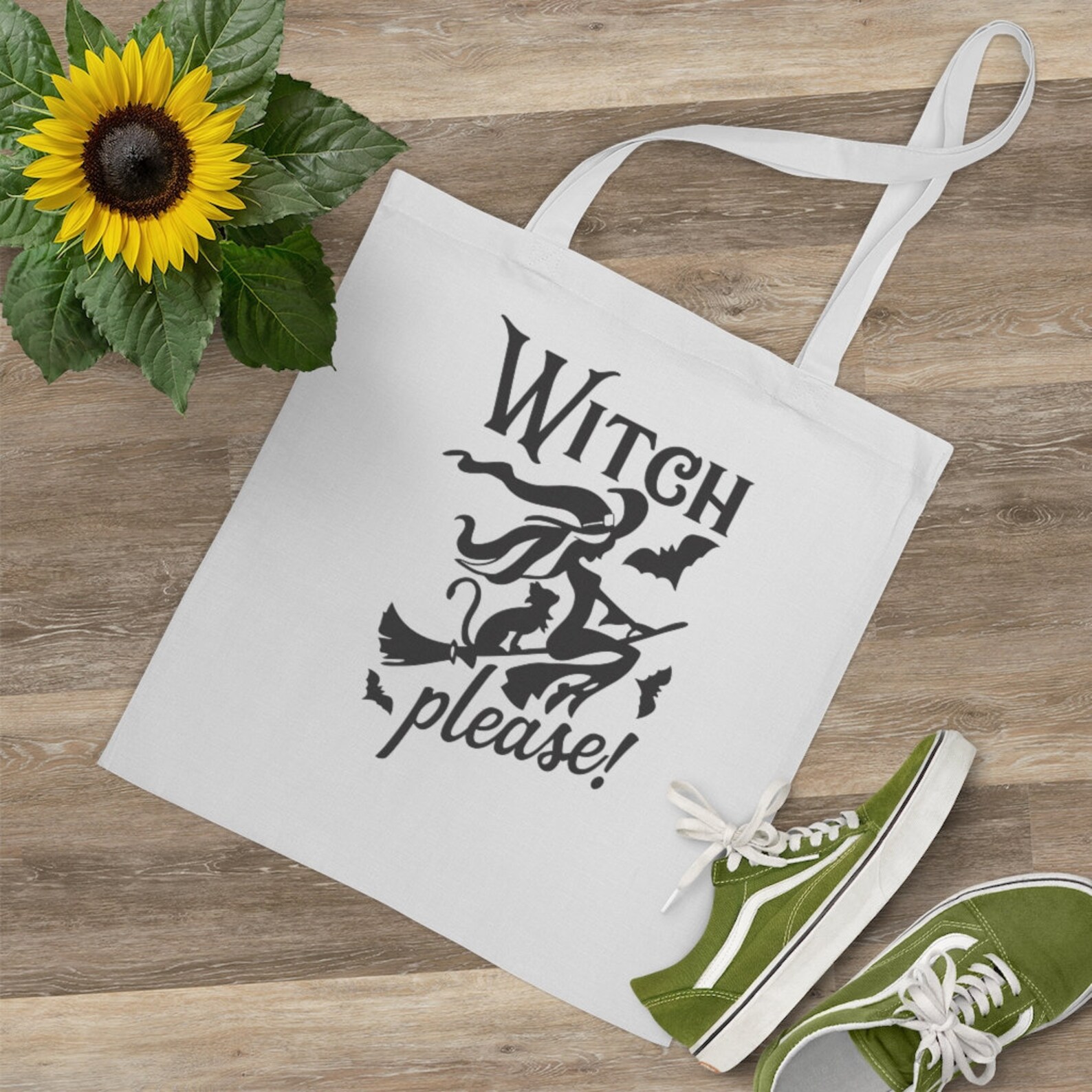 Witch Please Tote Halloween Bag Witch Tote Bag Fall Tote Etsy