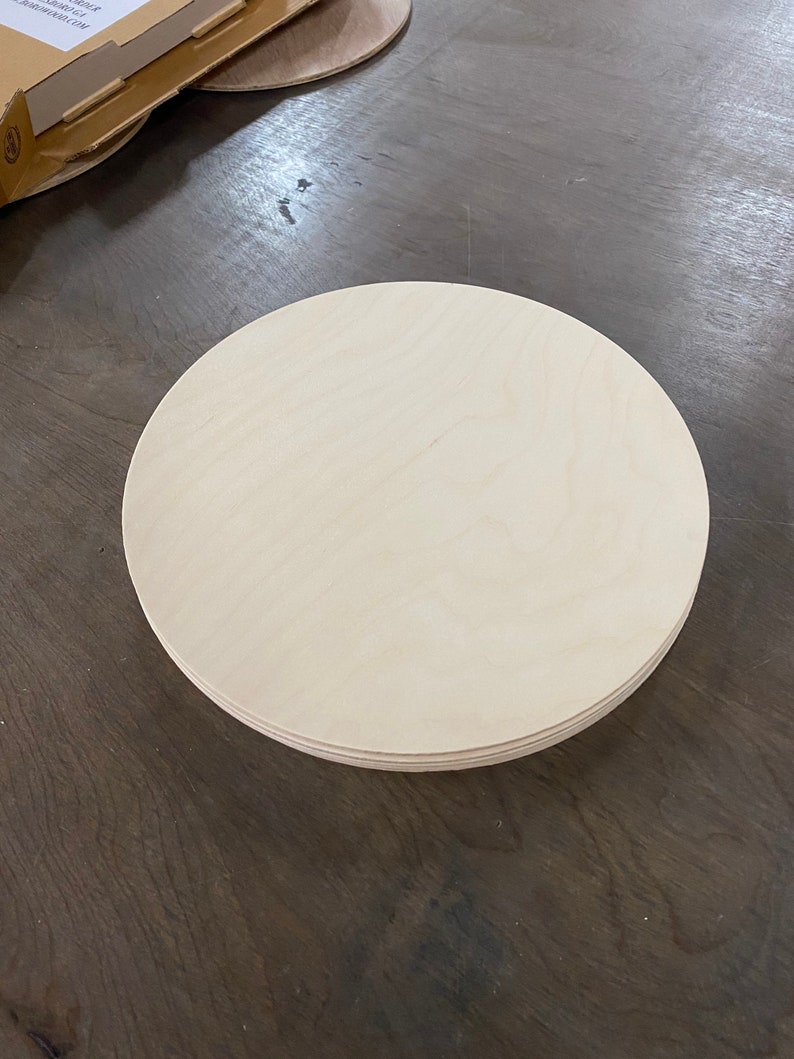 5 Pack 12 inch Rounds Birch Plywood Rounds blank wood round circle