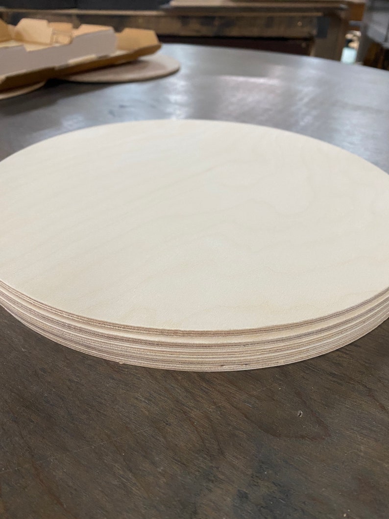 5 Pack 12 inch Rounds Birch Plywood Rounds blank wood round circle
