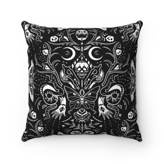 Halloween Pillows Glow IN the Dark Goth Throw Pillow Cute