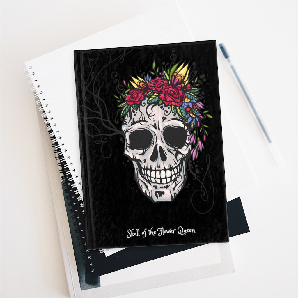 Goth Journal Skull Notebook Goth Notebook Skull Journal Etsy UK