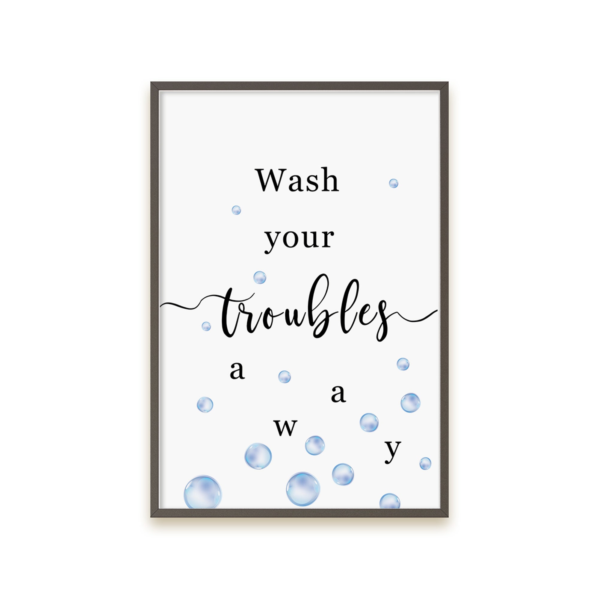 Bathroom wall art printable bubble bath wall decor | Etsy