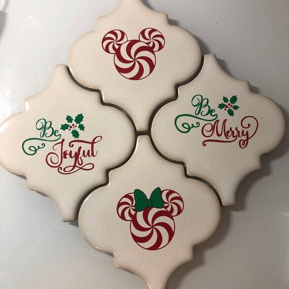Christmas coasters Set of 4 Etsy